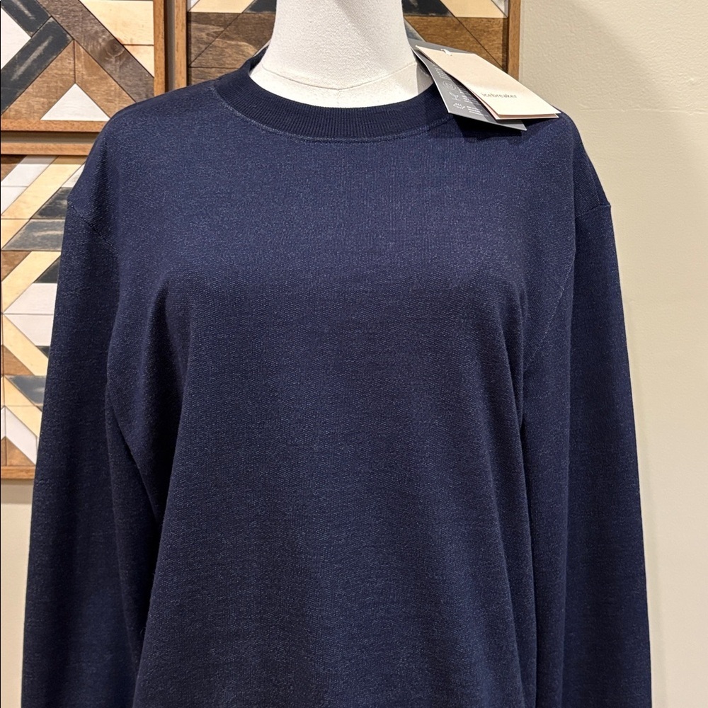 Icebreaker Women's Central Crew Neck Sweatshirt Cotton Merino Wool Small NWT - Picture 2 of 12